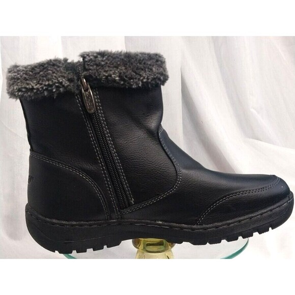 Khombu Addison Women's Black Memory Foam Water Repellent All-Weather Boot Size 9 - Picture 4 of 12